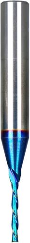 Ruhitools DownCut Spiral Plunge Router Bit 1/4 inch Shank 1/16 inch Cutting Diameter Solid Carbide with Nano Blue Coating CNC Router Bits End Mill for Wood Cut Carving D2105A in Saudi Arabia