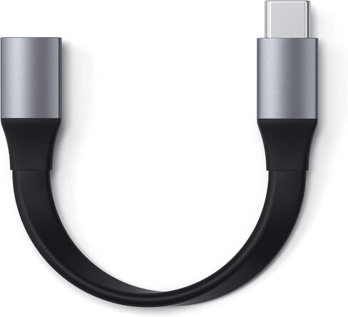 كابل شحن تمديد Satechi USB-C 10W (5 بوصات) - لا يدعم البيانات أو الفيديو - متوافق مع قاعدة الشحن المغناطيسية USB-C لساعة Apple in Kuwait