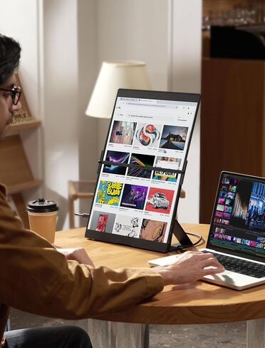 JSAUX FlipGo 16 بوصة Pro 2.5K شاشة محمولة مزدوجة الشاشة، موسع شاشة كمبيوتر محمول ثلاثي | DisplayLink | HiDPI | كابل واحد لشاشة IPS مزدوجة | محور مدمج | تصميم مغناطيسي لأنظمة التشغيل Windows وLinux وMacOS in Kuwait