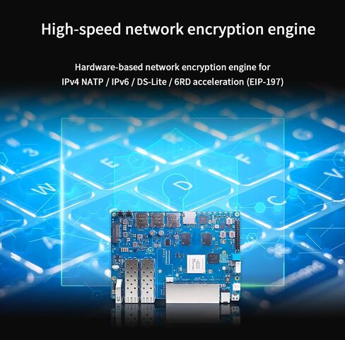 Banana Pi BPI-R4 WiFi 7 Router Development Board, with MediaTek MT7988A Chip, 4GB RAM and 8G eMMC onboard, 2X 10Gbe SFP Slot,4X Gbe Network Port (BPI R4 Basic Kit) in Saudi Arabia