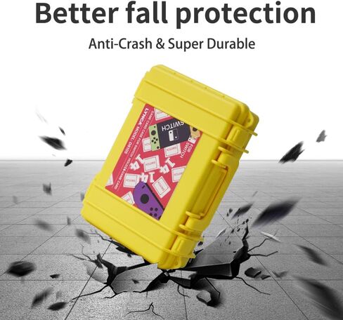 LYNCA Switch Game Card Case Compatible with Nintendo Swith Games, Protective Switch Game Cartridges Holder Carrying Storage Box, Portable Game Card Holder Case 16 Cartridge Slots for Nino Switch in Kuwait