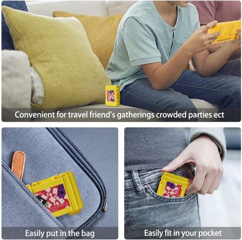 LYNCA Switch Game Card Case Compatible with Nintendo Swith Games, Protective Switch Game Cartridges Holder Carrying Storage Box, Portable Game Card Holder Case 16 Cartridge Slots for Nino Switch in Kuwait