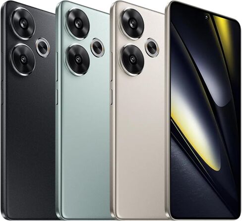 Xiaomi Poco F6 5G + 4G LTE 512GB + 12GB Global Version Unlocked 6.67" 120Hz 50Mp Triple Camera (Tmobile Mint Tello & Global) + (w/Fast Car 51W Charger Bundle) (Green Global ROM) in Saudi Arabia