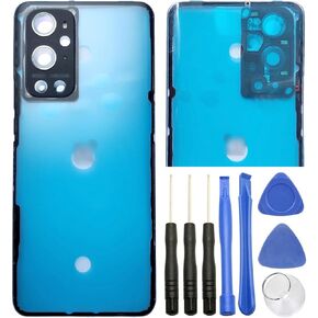 Ubrokeifixit for OnePlus 9 Pro Housing Rear Panel Back Glass Door Cover Replacement for OnePlus 9 Pro 5G 6.7" LE2125 LE2123-Clear