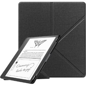Miimall Compatible for Kindle Scribe 2022 Case Cover, Premium PU Leather Cover with Auto Wake/Sleep & Multi-Viewing Angles Protective Leather Cover Case for Kindle Scribe 10.2" (2022 Release)-Black