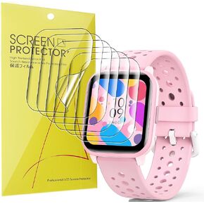Compatible for HENGTO H69 Kids Smart Watch Screen Protector, [6 Pack] Premium High Definition Ultra HD Film Compatible with HENGTO H69 Kids Smart Watch/Butele H69 Kids Smart Watch/H69 Kids Smart Watch