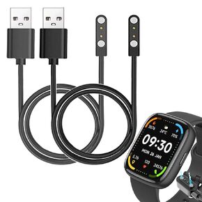 smart watch Cables Compatible with Faweio IDW26 1.83" smart watch, 2-Pack