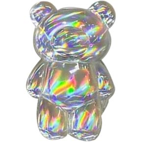 Colorful Accessories Bear Transparent Mobile Phone Grip Stand Finger Stand Easy Installation Smooth 3D Laser Phone Griptok Folding Cute Accessories, Accessories, Stands