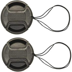 49mm Lens Cap Compatible for Canon EOS R10 R100 R50 w/RF-S18-45mm, for M50 w/EF-M 15-45mm [2-Packs]