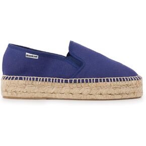 Palma Sustainable Platform Slip on Espadrilles for Women - Classic Style Breathable Eco Canvas Upper, Comfy Insole with Jute Midsole, Handmade Shoes, Made in Spain