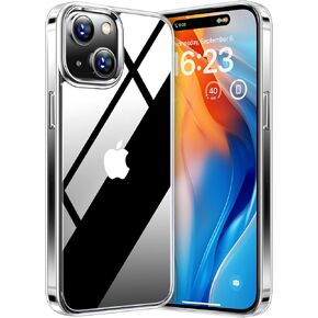 TORRAS Shockproof for Phone 14 Pro Max Case, Military Grade Drop Protection, Silicone for Phone 14 Pro Max Case, Slim Thin Semi-Clear Case for Phone 14 ProMax Case, Black-Guardian Series