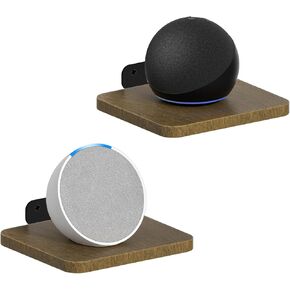 Speaker Wall Mount for Echo Dot, Echo Spot, Echo Show 5, Echo Pop Wall Mount - Adjustable Speaker Shelf for Echo Pop, 3rd/4th/5th Gen Echo Dot Mount, Echo 4th Gen Floating Wall Shelves, 1 Pair
