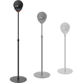 Floor Stand is Compatible with Dot (5th & 4th Gen),Adjustable Height Holder and Anti Slip Bottom.Speaker Accessories Mount are Suitable for Living Rooms, bedrooms, Gyms (1 Pack- Black)