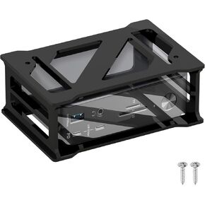 Wall Mount and Under Desk Mount Acrylic Holder Compatible with Anker 575 USB-C Docking Station (13-in-1)/ for Anker 577 Thunderbolt Docking Station (13-in-1, Thunderbolt 3) - Stand Only