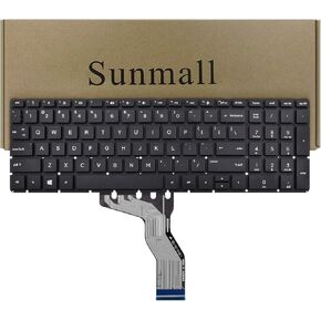 Replacement Keyboard Compatible with HP 15-BS 15-BP 15-BR 15-BW 15G-BR 15Q-BD 15Z-BW 17G-BR 15-RA 15-RB 17-BS (Black Without Bbcklit)