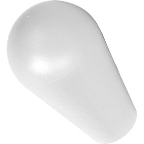 Oval Joystick Head Rocker Ball, American Type Ellipse Head Joystick Top Handles Arcade Game DIY Replacement Parts, Arcade Joystick's Oval Balltop with M6 Interface(White)
