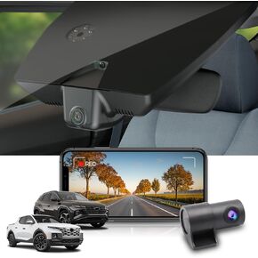 Fitcamx Front 4K+Rear 1080P Dash Cam Adapts for Hyundai Santa Cruz & Tucson 2022-2026 (Part NO#N9000), Integrated OEM Look, Dual HD Video, WiFi & APP, Loop Recording, G-Sensor, Easy to Use, 128GB Card in Kuwait