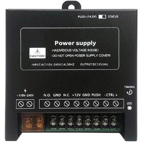 Power Supply Controller for Door Access System Electric Lock Intercom Camera Input 110V-240V AC to Output 12V DC 4A