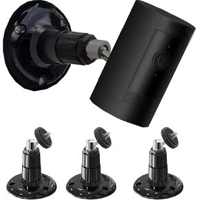 3 Pack Wall Mount for Ring Stick Up Cam and Indoor Cam, 360 Degree Swivel Adjustable Mounting Bracket for Ring/Arlo/Wyze Security Camera, White