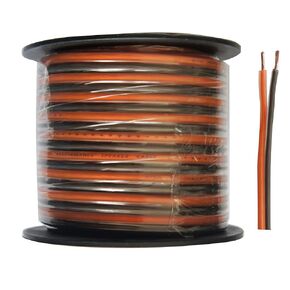 RD True Spec Stereo Audio Speaker Wire & Cable 14 AWG Gauge Rock Direct True Spec and Soft Touch–Black and Orange 50 feet Ideal for Car Speakers, Stereos, Home Theater Speakers