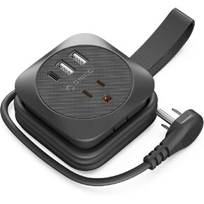 Cruise Essentials 2024,Cruise Ship Essentials with USB Ports,4ft Wrapped Travel Power Strip,2 Outlets 3 USB Ports (1 USB C)Non Surge Protector for Cruise Ship,Travel,Hotel,Cruise Essentials Must Haves