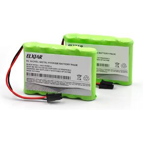 (2-Pack) 6V 2500mAh AAA 600-XTI-BAT NI-MH Battery Replacement for GE Interlogix Simon XTi Wireless Control Panel, Simon XTi, XTi-5 Control Panel