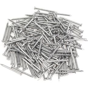 100 Pieces Stainless Steel Hardware Nails, 1 Inch Hanging Nails, Wall Nails for Picture Hanging, Wood Nails, Wire Nails, Small Nails