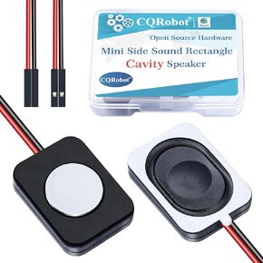 2 Pieces/1 Pair 35 mm * 25 mm * 6.8 mm Side Sound 4 Ohm 2 Watt / 3 Watt Rectangle Cavity Speaker, 2.54 mm Dupont Interface Wire, for Computer Electronic Project Application Components.