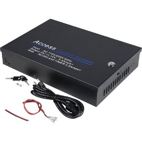 UHPPOTE Input 110VAC Output 12VDC Metal Power Supply Box with Backup Battery Link for Door Access Control Board