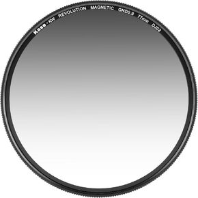 Kase Wolverine Revolution Magnetic 77mm Soft Grad ND8 3 Stop Shockproof Tempered Optical Glass Filter & Adapter