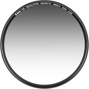 Kase Wolverine Revolution Magnetic 72mm Soft Grad ND8 3 Stop Shockproof Tempered Optical Glass Filter & Adapter