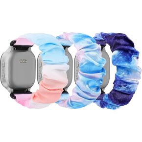 3 Pack Scrunchie Bands Compatible with Gizmo Watch 3 2 1 | for Gabb Watch 3 2 1/ SyncUP/ Bark/ Cosmo JrTrack Kids Watch, Solo Loop 20mm Cute Stretchy Watch Band for Kids Boys Girls in Kuwait
