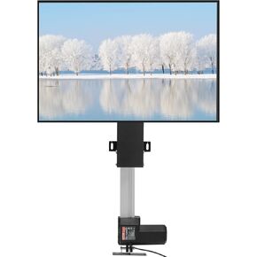 VEVOR Automated TV Elevator for Up to 50" Screens, 28" Stroke with Adjustable Height from 38" to 65", Remote Controlled, Supports up to 132 lbs