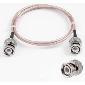 BNC Male to BNC Male Cable 50ohm BNC Male to Male RG316 RF Coaxial Pigtail Jumper Cable 20"/50cm for RF Antennas Ham Radio Handheld
