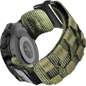 MOFREE Compatible with Samsung Galaxy Watch Ultra 47mm Band (2024),Rugged Nylon Woven Loop Sport Adjustable Strap Replacement Wristband for Samsung Galaxy Watch Ultra Band Men