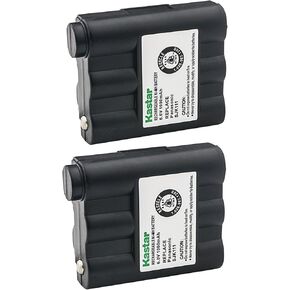 Kastar Cordless Battery 2 Pack Ni-MH 6V 1000mAh, Replacement Two-Way Radio Battery for Midland NAUTICO NT1VP GXT-650 GXT-661 GXT-600VP4 GXT-635VP3 GXT900 GXT950 GXT-800 GXT-850 GXT-400 GXT-444