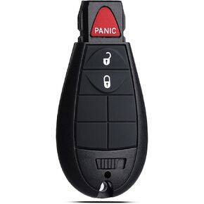 Key Fob Fobik Style Keyless Entry Fits for Jeep Cherokee 2014 2015 2016 2017 2018 2019 2020 Remote Control Key Replacement GQ4-53T (4A Chip) 68105081 3 Button 433MHz