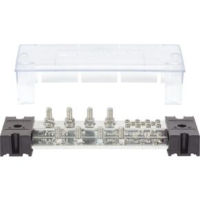Blue Sea Systems 1990 POWERBAR1000 8 X 3/8 STUD W/CVR, 1000A, Beige