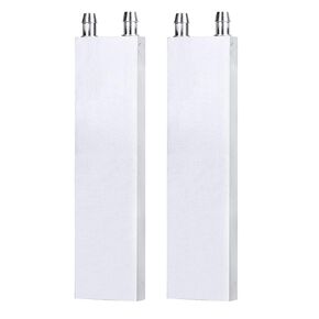Aluminum Water Cooling Block,Liquid Cold Water Plate Heat Sink Water-Cooled Exchanger Head semiconductor Refrigeration Sheet CPU Graphics Radiator Heatsink Endothermic Head(40 x 160 x 12mm)2pcs