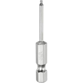 Ball End Hex Screwdriver Bit Set 6mm (H6.0) Size 1/4" Hex Shank 200mm (8") Long Magnetic Ball Head Bits S2 Steel Metric Screw Driver Bit