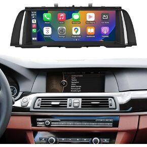 NINETOM 10.25 inch Touchscreen Wireless Apple CarPlay Android Auto Multimedia Car Radio Receiver for BMW 5 Series with CIC System, F10/F11(2010-2012)
