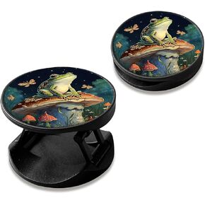 2-Pack Phone Case Holder for Fingers, Pop it for Phone, Phone Grip with Expanding Kickstand Compatible with All Phones and Tablets, Sunflower Horse