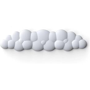 Keyboard Wrist Rest, Ergonomic Soft Memory Foam Keyboard Wrist Support for Gaming, Office,Computer, Laptop, Mac-Cloud White(Only Wrist Rest)