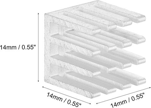 Uxcell 20x20x6mm مشعات إلكترونية ذاتية اللصق من الألومنيوم لـ IC، MOS 10 قطع in Saudi Arabia