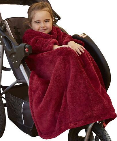 Stroller Blanket for Babies & Toddlers - The Stroller Wearable Fleece Baby Blanket w/Sleeves, Foot Pocket & Hand Covers - Soft Baby Blanket for Girls & Boys - Small, 26 x 27", Jungle in Saudi Arabia