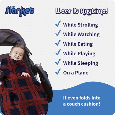 Stroller Blanket for Babies & Toddlers - The Stroller Wearable Fleece Baby Blanket w/Sleeves, Foot Pocket & Hand Covers - Soft Baby Blanket for Girls & Boys - Small, 26 x 27", Jungle in Saudi Arabia