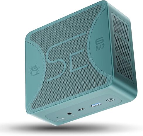 Beelink Mini PC, SER6 MAX Ryzen7 7735HS (up to 4.75GHz) Mini Computer, AMD Radeon 680M, 32GB DDR5 500GB Ryzen 7, Small Gaming PC Quad Displays HDMI+DP+Dual USB4, 2.5Gbps, WiFi 6+BT5.2 in Saudi Arabia