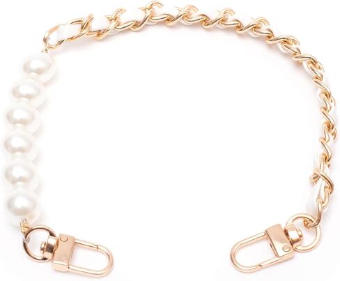 2Pcs Phone Lanyard Wrist Strap with Pearl and Metal,Cell Phone Charm Bead Double Chain for Women and Teen Gril Hand,Hands-free Charms for Wallet Heart Camera in Saudi Arabia