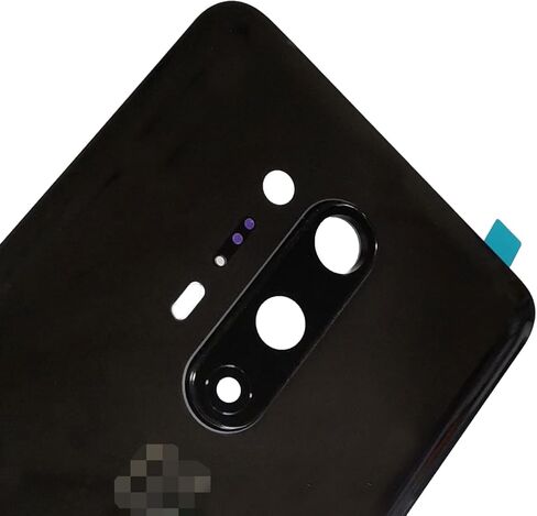 قطع غيار غطاء زجاجي خلفي للباب الخلفي لبطارية ون بلس 8 برو لهاتف ون بلس 8 برو 5 جي 6.78 بوصة (أسود) in Kuwait