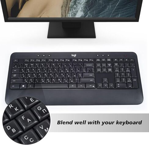 3 قطع ملصقات لوحة المفاتيح الأوكرانية، ملصق لوحة المفاتيح الأوكرانية مع حرف أبيض خلفية سوداء غير شفافة لسطح المكتب والكمبيوتر المحمول ولوحة المفاتيح والكمبيوتر المحمول، ملصق لوحة المفاتيح البيلاروسية غير اللامعة - الأوكرانية in Kuwait